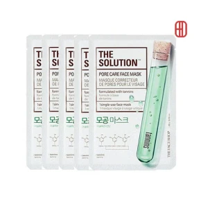 Set 5 miếng Mặt nạ chăm sóc lỗ chân lông The Solution Pore Care Face Mask The Face Shop