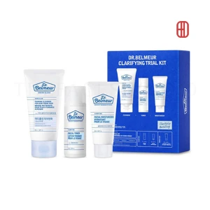 Set dưỡng mini chăm sóc da mụn nhạy cảm Dr. Belmeur Clarifying Trial Kit (3SP)
