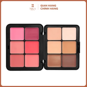 Bảng Che Khuyết Điểm Má Hồng Tạo Khối Make Up For Ever Hd Skin Facer Essentials Palette 12 Ô