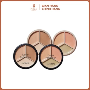 Bảng Che Khuyết Điểm The Saem Cover Perfection Triple Pot Concealer 13.5G