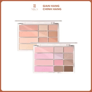 Bảng Phấn Mắt Má Hồng Gogo Tales Pink Mist Soft Focus Powder Palette 12 Ô