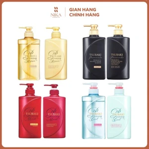 Bộ Dầu Gội Dầu Xả Tsubaki 490Mlx2