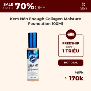 Kem Nền Enough Ultra Cover Up Collagen Foundation 100Ml