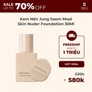 Kem Nền Jung Saem Mool Skin Nuder Foundation 30Ml
