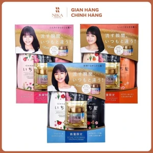 Set Dầu Gội Dầu Xả Ichikami Smoothing 480mlx2