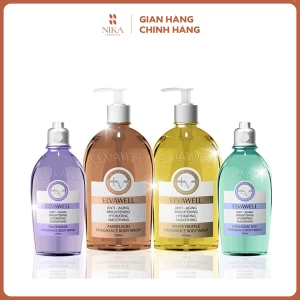 Sữa Tắm Elvawell Anti Aging Brightening Hydrating Smoothing 500Ml