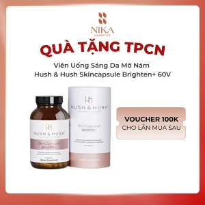 Viên Uống Sáng Da Mờ Nám Hush & Hush Skincapsule Brighten 60V