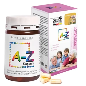 A-Z Kapseln, hỗ trợ tăng cường sức khỏe trước và trong thời kì mang thai