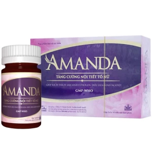 Amanda, tăng cường nội tiết tố nữ, mang lại sự hoạt bát, trẻ trung cho nữ giới