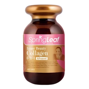 SpringLeaf Inner Beauty Collagen 6-in-1, hỗ trợ cải thiện làn da, dưỡng ẩm da, chống lão hoá da