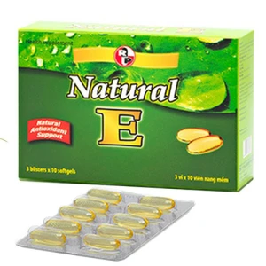 Viên uống Natural E, hỗ trợ giúp dưỡng da, làm đẹp da, phục hồi hư tổn da