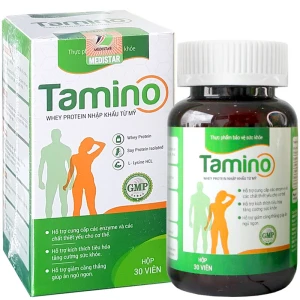 Viên uống Tamino, Whey protein nhập khẩu từ Mỹ, hỗ trợ giúp ăn ngủ ngon