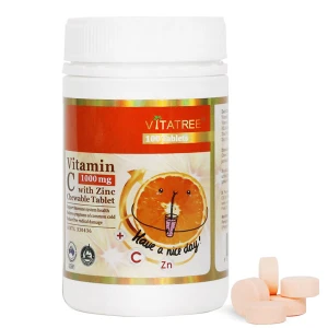 Vitatree Vitamin C 1000 mg with Zinc, hỗ trợ chống oxy hoá