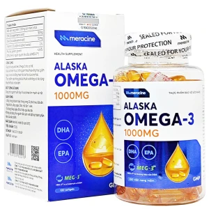 Alaska Omega-3 1000mg, hỗ trợ cải thiện bệnh tim mạch và thị lực