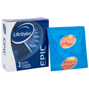 Bao cao su LifeStyles Epic, 492 châm gai, kéo dài thời gian quan hệ, cho cuộc yêu hưng phấn