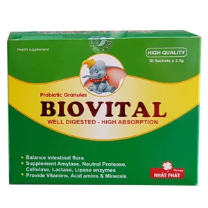 Biovital, Hỗ trợ giảm rối loạn tiêu hóa do loạn khuẩn đường ruột