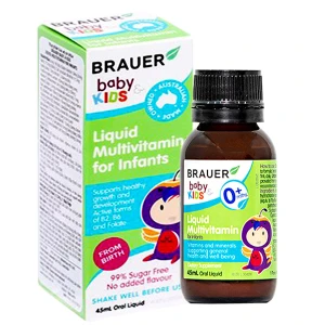 Brauer Baby & Kids Liquid Multivitamin For Infants, hỗ trợ tăng sức khỏe