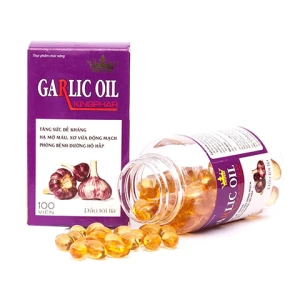 Dầu Tỏi Tía Garlic Oil Kingphar, hỗ trợ hạ mỡ máu và ngăn ngừa xơ vữa động mạch
