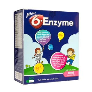 Enzyme 6 Midu, hỗ trợ bổ sung hỗn hợp enzyme, kẽm, lysine