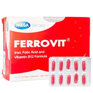 Ferrovit, trị thiếu máu do thiếu sắt ở phụ nữ có thai, trẻ em, người lớn