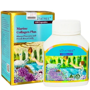 Marine Collagen Plus Vitatree, hỗ trợ giảm các nếp nhăn, giúp giảm lão hóa da