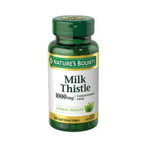 Milk Thistle 1000mg Nature's Bounty, hỗ trợ điều trị các bệnh liên quan đến rối loạn chức năng gan