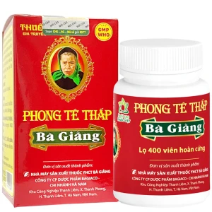 Yêu thích Phong Tê Thấp Bà Giằng, Điều trị đau do thoát vị đĩa đệm, đau nhức xương, đau thần kinh toạ, liền sườn