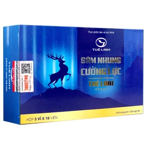 Sâm Nhung Cường Lực Tuệ Linh, hỗ trợ tăng nội tiết tố nam