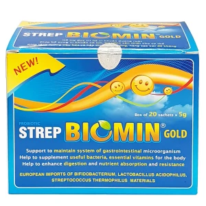 Strep Biomin Gold (gói), hỗ trợ duy trì hệ vi khuẩn đường ruột