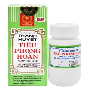 Thanh Huyết Tiêu Phong Hoàn, Hỗ trợ giúp thanh nhiệt, giải độc, lương huyết