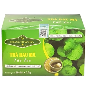 Trà rau Má túi lọc Hoàng Thảo Mộc, hỗ trợ thanh nhiệt, giải độc, lợi tiểu