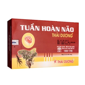 Yêu thích Tuần Hoàn Não Thái Dương, Chỉ định: Thiểu năng tuần hoàn não, rối loạn tiền đình, đau đầu, chóng mặt, mất ngủ,