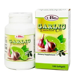 Viên dầu tỏi chanh Garlic Essential Oil UBB, hỗ trợ ngừa cảm cúm, ăn không tiêu