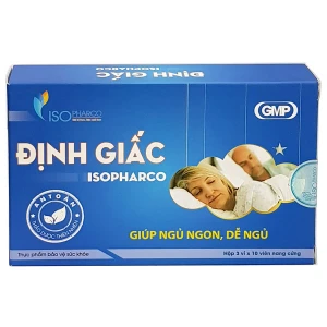 Viên uống Định Giấc Isopharco, hỗ trợ dưỡng tâm an thần và giúp ngủ ngon
