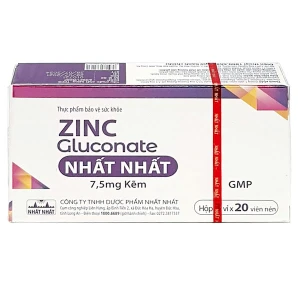 Zinc Gluconate Nhất Nhất, bổ sung kẽm cho cơ thể, tăng cường sức khỏe