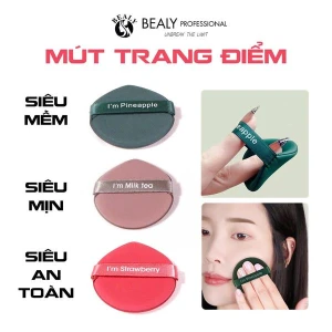 BÔNG MÚT TRANG ĐIỂM TÁN KEM NỀN / CUSHION HAI MẶT SIÊU MỀM MỊN