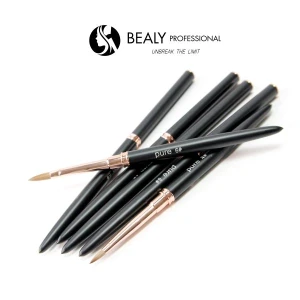 CỌ ĐẮP BỘT LÔNG CHỒN ĐẦU Á CÁN ĐEN ĐUÔI NHỌN