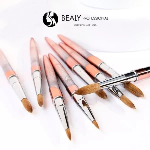 CỌ ĐẮP BỘT LÔNG CHỒN ĐẦU Á HOA TUYẾT NÂU PURE