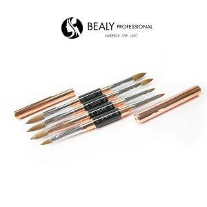 CỌ ĐẮP BỘT LÔNG CHỒN ĐẦU ÂU CÁN VÀNG 2 ĐẦU PURE