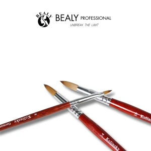 CỌ NAIL ĐẮP BỘT LÔNG CHỒN CỔ BẠC CÁN GỖ ĐỎ KOLINSKY GERMANY