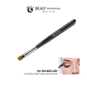 CỌ TÁN BẦU MẮT CÁN ĐEN LÔNG VÀNG BLACK STYLE