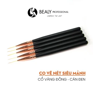 CỌ VẼ NÉT SIÊU MẢNH CỔ VÀNG ĐỒNG CÁN ĐEN