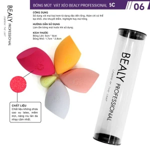 HỘP BÔNG MÚT TRANG ĐIỂM VẠT XÉO BEALY PROFESSIONAL 5C
