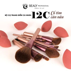 TRANG ĐIỂM CÁ NHÂN 12C CỔ TÍM CÁN NÂU TÚI