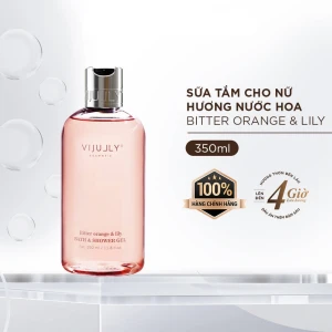 Sữa tắm dưỡng da hương nước hoa Vi Jully 350ml (Bitter Orange & Lily) Bông Tắm Dầu Gội Mini