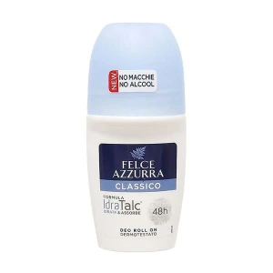 Lăn Khử Mùi Hương Nước Hoa Ý Felce Azzurra Dưỡng Da, Ngăn Mùi Mồ Hôi Suốt 48h 50ml