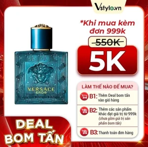 Nước Hoa Mini Versace Eros EDT 5ml (DEAL BOM TẤN 999K)