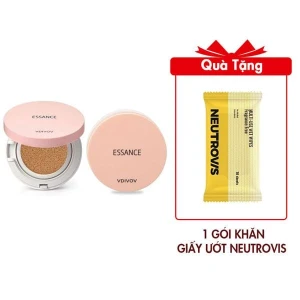 Phấn Nước Mịn Lì Mờ Khuyết Điểm Essance Veil Fit Cushion SPF50 Pa 15G No 23 Deep Ivory Tông Da Nâu