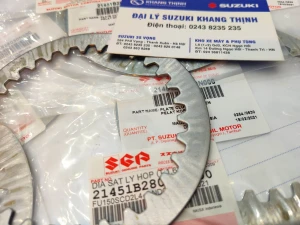 ĐĨA SẮT LY HỢP (LÁ THÉP) SUZUKI RAIDER CHẾ CƠ - HÀNG CHÍNH HÃNG ( BỘ GỒM 4 LÁ )