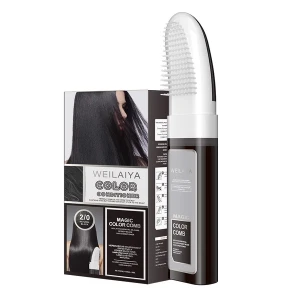 Dầu Gội Phủ Bạc Dưỡng Tóc Weilaiya - màu Đen Tự Nhiên (gồm lõi màu 100ml & phụ kiện)